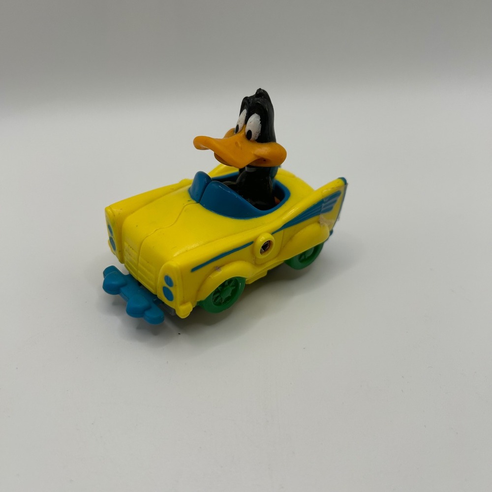 1992 Vintage Looney Tunes Daffy Duck McDonalds Happy Meal Toy Quack Up Car Chase
